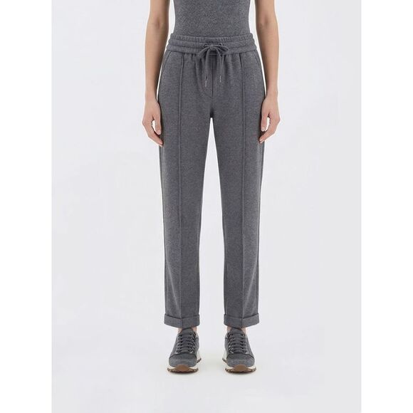Brunello Cucinelli Pants Woman Grey
